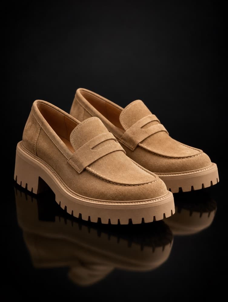 Prada Suede Chunky Loafers