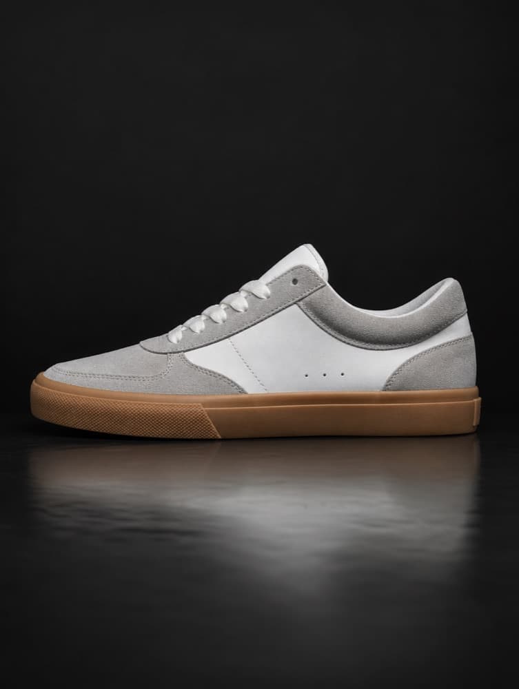 New Balance 550 Suede — White/Grey